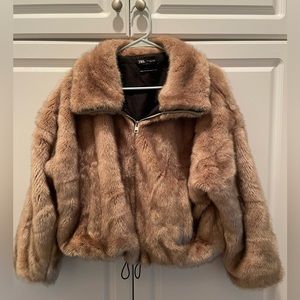 Faux fur coat